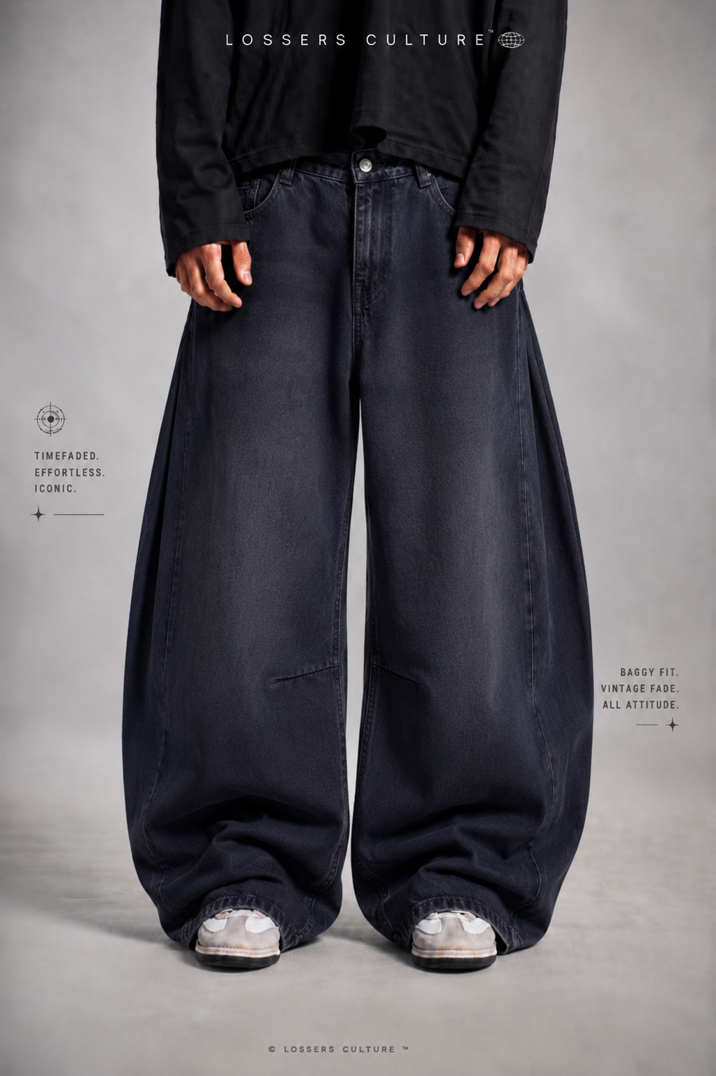 OBSIDIAN BALLON DENIM